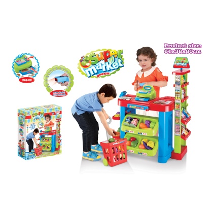 Super Market With Cash Register Playset