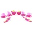 Deluxe Pink Tea Set For Kids With Tea Pots, Cups, Dishes And Kitchen Utensils (18 pcs)