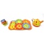 Metal Teapot And Cups Kitchen Playset (Fruit)