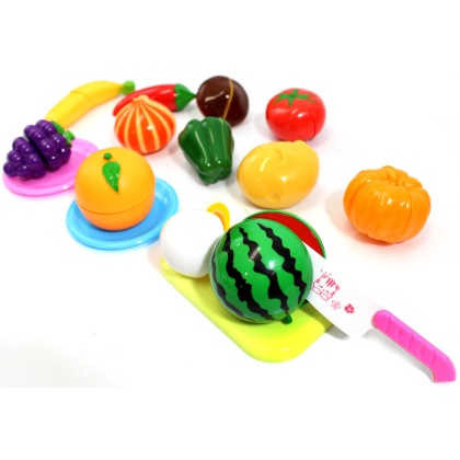 Kitchen Fun Cutting Fruits & Vegetables Food Playset