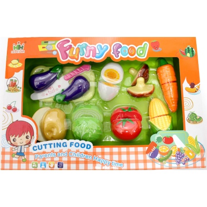 Kitchen Fun Cutting Vegetables Food Playset