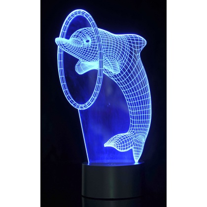 3D Dolphin  Laser Cut Precision LED Lights