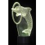 3D Dolphin  Laser Cut Precision LED Lights