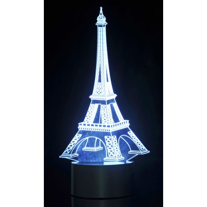 3D Eifel Tower Laser Cut Precision LED Lights