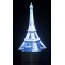 3D Eifel Tower Laser Cut Precision LED Lights