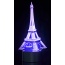 3D Eifel Tower Laser Cut Precision LED Lights