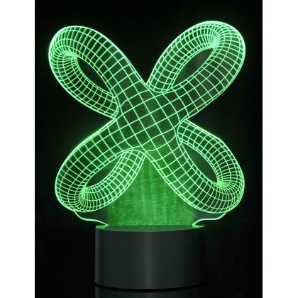 3D Crisscross Rings Laser Cut Precision LED Lights