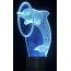 3D Dolphin  Laser Cut Precision LED Lights