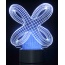 3D Crisscross Rings Laser Cut Precision LED Lights