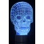 3D Skull Laser Cut Precision LED Lights