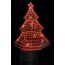 3D Christmas Tree Laser Cut Precision LED Lights