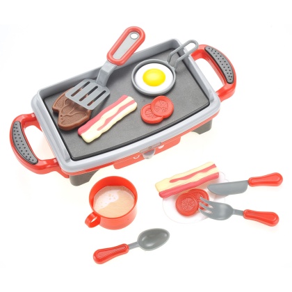 Breakfast Griddle Electric Kitchen Grill Pretend Food Playset