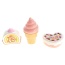 Play Food Set With Cupcake, Cakes, Ice Cream & Sundae