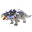 Walking Triceratops Dinosaur Toy With Lights And Sounds (Green)