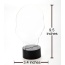 3D Illusion Grow LED Alien Shapes Lamp 7 Colors USB Power