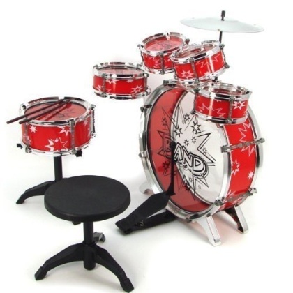 Musical Instrument Drum Playset (Red)