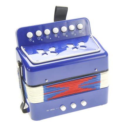 Children\'s Musical Instrument Accordion (Blue)