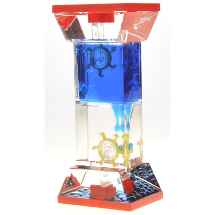 Liquid Motion Bubbler With Two Wheels (Blue)