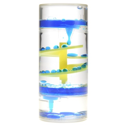 Liquid Motion Bubbler Spiral Cylinder (Blue)