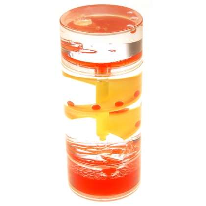 Liquid Motion Bubbler Spiral Cylinder (Red)