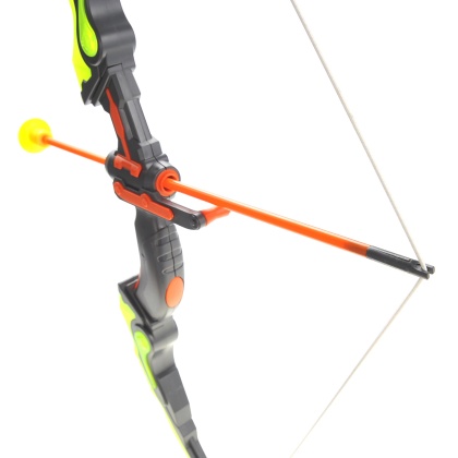 Bow And Arrow Playset With Quiver And Target (Green)