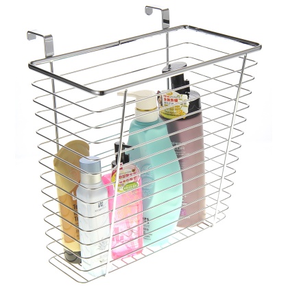 Cabinet Wastebasket/Storage Basket (Chrome)