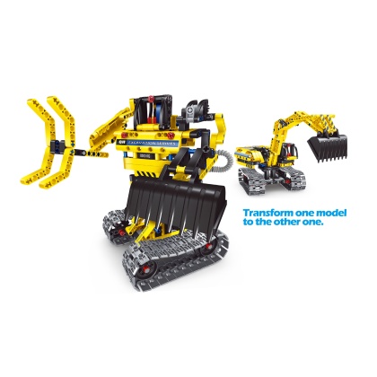 Building Blocks Bricks Construction Truck Kit STEM Toy (Excavator), 301pcs