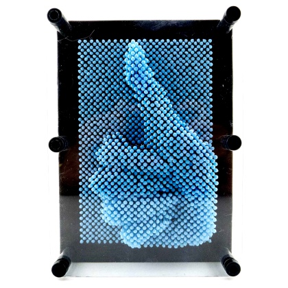3D Pin Art Impression Board (Light Blue)
