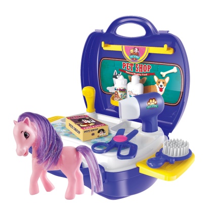 Portable Pony Carrier Play Set