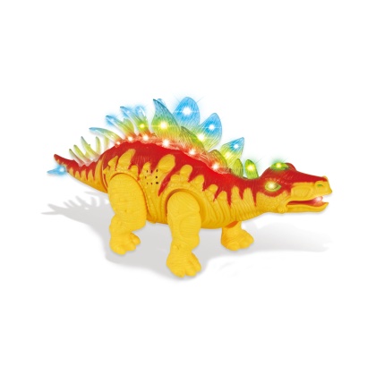 Stegosaurus Dinosaur With Lights And Sounds (Orange)