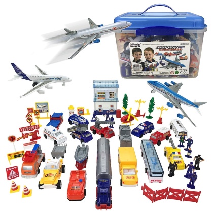 Kids Airport Playset 57-Piece