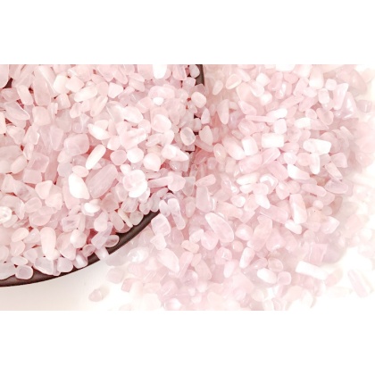 Rose Quartz Tumbled Chips Stone (1 Pound)