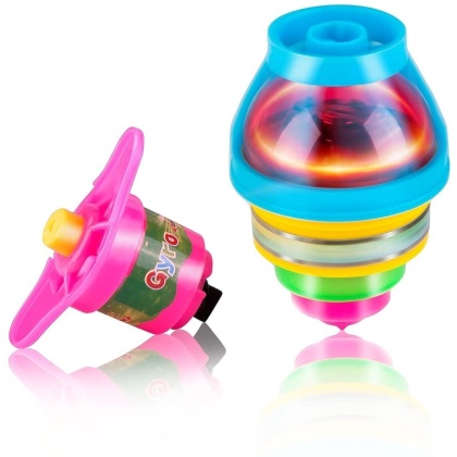 UFO Spinning Tops With LED Lights (15 Tops Per Pack)