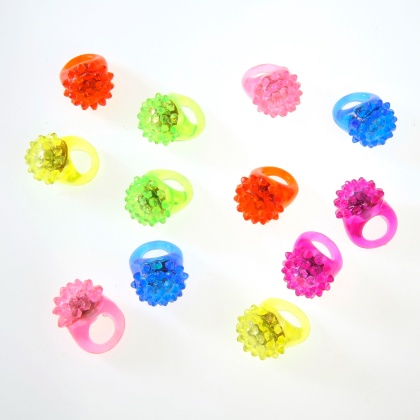 LED Light Up Rubber Rings | Pack of 18 Rings