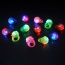 LED Light Up Rubber Rings | Pack of 18 Rings