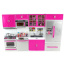 My Modern Kitchen Full Deluxe Kit Battery Operated Kitchen Playset : Refrigerator, Stove, Sink, Microwave