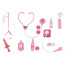 Doctor Nurse Medical Kit Playset for Kids (Pink)