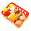 Pretend Breakfast & Lunch Play Food Set with Basket for Kids - 10 Piece Set