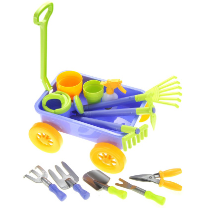 Garden Wagon & Tools Toy Set