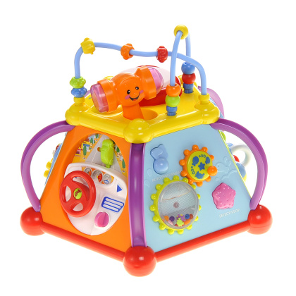 Musical Activity Cube Play Center With Lights