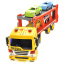 1:16 2-in-1 Friction Powered Transporter Truck With Lights And Sounds