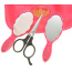 Beauty Salon Fashion Set With Hair Dryer, Curling Iron, Mirror, Scissors, Hair Brush, And More