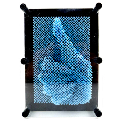 3D Pin Art Impression Board (Light Blue)