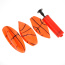 Pack Of 3 Inflatable Magic Shot Mini Hoop Basketballs With Pump
