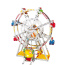 Metal Toy Ferris Wheel Model Building Kit With Lights And Music