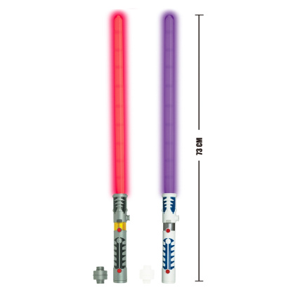 2 In 1 LED Light Up Swords Or Double Bladed Saber