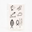 30 Sheet Temporary Tattoos Neck and Wrist Men Women Kids