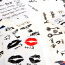30 Sheet Temporary Tattoos Neck and Wrist Men Women Kids
