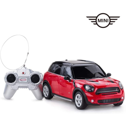 1/24 Mini Cooper Remote Control Car, RC Cars Xmas Gifts for Kids, 1:24 Electric Mini Toy Vehicle (Red)