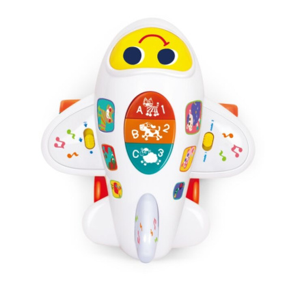Airplane Learning Bump & Go Toys for Toddler w/Light & Music